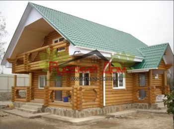 дом из оцилиндрованного бревна в Иркутске