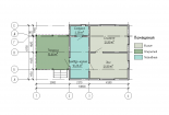 Проект каркасного дома «КД-40» - План 1 этажа