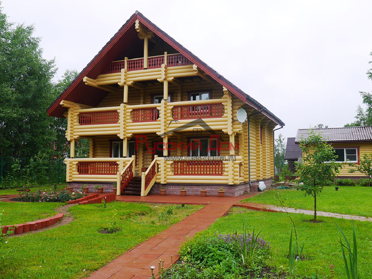Дом из бревна «Гостевой — 182»